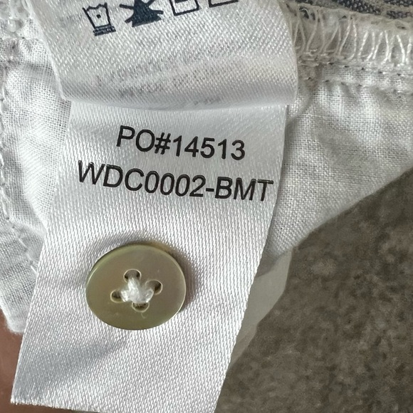 Faherty Isha Linen Dress Day Lily Stripe Blue White Boho Casual Women’s Small - Picture 9 of 12